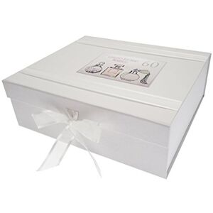 White Cotton Cards P60LK Memory Box - Birthday, Large, Handmade, with Rhinestones White Cotton Cards P60LK Memory Box - Birthday, Large, Handmade, with Rhinestones