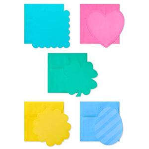 American Greetings Single Panel Blank Cards with Envelopes for Valentine's Day, Birthdays and All Occasions, Spring Shapes & Colors (100-Count) American Greetings Single Panel Blank Cards with Envelopes for Valentine's Day, Birthdays and All Occasions, Spring Shapes & Colors (100-Count)