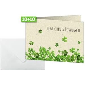 Sigel DS615 Congratulations Birthday Cards A6 Set of 10 with Envelopes Made from Sustainable Grass Paper Ideal for Printing, Made from Sustainable Paper Sigel DS615 Congratulations Birthday Cards A6 Set of 10 with Envelopes Made from Sustainable Grass Paper Ideal for Printing, Made from Sustainable Paper