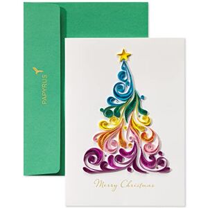 Papyrus Rainbow Quilled Christmas Tree Card, Perfect for Anyone (Joy and Peace) Papyrus Rainbow Quilled Christmas Tree Card, Perfect for Anyone (Joy and Peace)