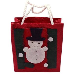 VIE Mulberry Paper Gift Bag, Christmas, 7x10x3cm, Pack of 10 VIE Mulberry Paper Gift Bag, Christmas, 7x10x3cm, Pack of 10