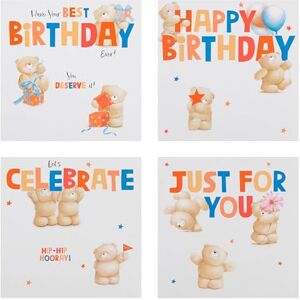Hallmark Multipack Birthday Cards - 20 Forever Friends, White, Red, Blue Hallmark Multipack Birthday Cards - 20 Forever Friends, White, Red, Blue