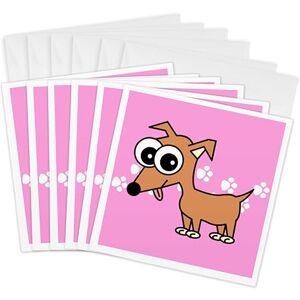 3dRose Chihuahua and Paw Prints Greeting Cards, 6 by 6-inches, Set of 6 (gc_6134_1) 3dRose Chihuahua and Paw Prints Greeting Cards, 6 by 6-inches, Set of 6 (gc_6134_1)