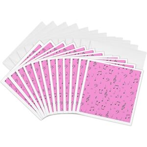3dRose gc_11104_2 6 x 6-Inch "Music" Greeting Card (Pack of 12) 3dRose gc_11104_2 6 x 6-Inch "Music" Greeting Card (Pack of 12)