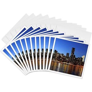 3dRose New Your City Midtown Queens Skyline Greeting Cards, 6 by 6-inches, Set of 12 (gc_21667_2) 3dRose New Your City Midtown Queens Skyline Greeting Cards, 6 by 6-inches, Set of 12 (gc_21667_2)