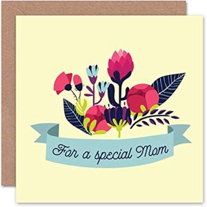 Wee Blue Coo CARD GREETING MOM MUM MOTHER FLORAL FLOWER Wee Blue Coo CARD GREETING MOM MUM MOTHER FLORAL FLOWER