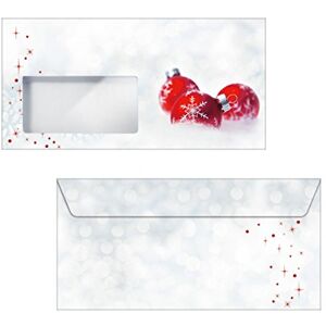 Sigel DU039 Christmas envelopes "Winter Time", DL, with window, 90 gsm, 25 pcs. Sigel DU039 Christmas envelopes "Winter Time", DL, with window, 90 gsm, 25 pcs.