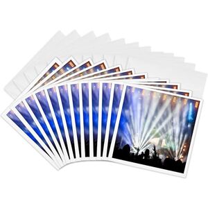 3dRose gc_255455_2 6 x 6-Inch "Image of Music Concert with Whitish Light" Greeting Card (Set of 12) 3dRose gc_255455_2 6 x 6-Inch "Image of Music Concert with Whitish Light" Greeting Card (Set of 12)