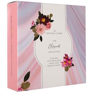 Hallmark Birthday Cards, Pack of 30, The Elegant Collection Pack, Female Birthday Card, Simple Designs, Florals, Pink, Cream Hallmark Birthday Cards, Pack of 30, The Elegant Collection Pack, Female Birthday Card, Simple Designs, Florals, Pink, Cream