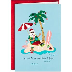 Hallmark Boxed Christmas Cards, Tropical Santa (16 Cards and 16 Envelopes) Warmest Christmas Wishes Hallmark Boxed Christmas Cards, Tropical Santa (16 Cards and 16 Envelopes) Warmest Christmas Wishes