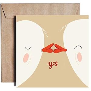 PIESKOT Mouth to Mouth Greeting Card - 15cm x 15cm - Designed by Famous Artists PIESKOT Mouth to Mouth Greeting Card - 15cm x 15cm - Designed by Famous Artists
