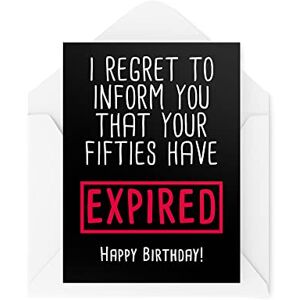 Tongue in Peach Funny Birthday Cards, Best Friend Card, Fun Cards for Him for Her, Your Fifties Have Expired Cards for Son Daughter Friends CBH385 Tongue in Peach Funny Birthday Cards, Best Friend Card, Fun Cards for Him for Her, Your Fifties Have Expired Cards for Son Daughter Friends CBH385