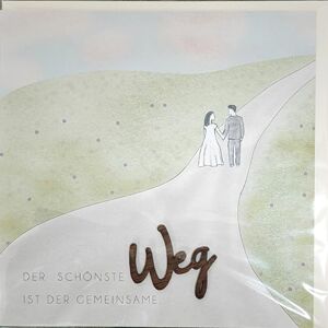 Holzgrusskarten Original Wedding Card for Special Congratulations on the Wedding, Motif The Most Beautiful Way is the Together, Wedding Billet, Greeting Card, Postcard, Gift Card for Couple Holzgrusskarten Original Wedding Card for Special Congratulations on the Wedding, Motif The Most Beautiful Way is the Together, Wedding Billet, Greeting Card, Postcard, Gift Card for Couple