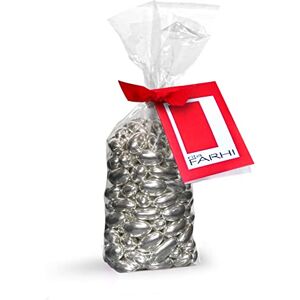 Rita Farhi Silver Sugared Almond Dragees in a Luxury Ribbon Gift Bag 500g Sugar Almond Sweets Rita Farhi Silver Sugared Almond Dragees in a Luxury Ribbon Gift Bag 500g Sugar Almond Sweets