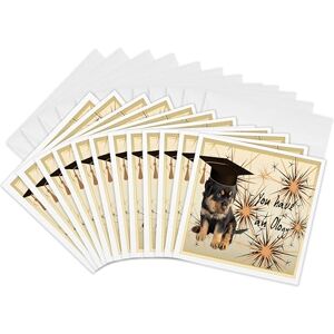 3dRose gc_30081_2 6 x 6-Inch "Rottweiler Puppy College Graduation" Greeting Card (Pack of 12) 3dRose gc_30081_2 6 x 6-Inch "Rottweiler Puppy College Graduation" Greeting Card (Pack of 12)