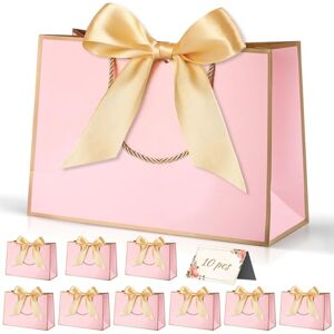 Lychico Large Gift Bags with Handles 12.6x9.8x3.9 Inches (32 x 25 x 10 cm), 5 Pack Kraft Paper Birthday Present Bags for Wedding, Baby Shower, Christmas Celebration, Boutique Retail Packaging Lychico Large Gift Bags with Handles 12.6x9.8x3.9 Inches (32 x 25 x 10 cm), 5 Pack Kraft Paper Birthday Present Bags for Wedding, Baby Shower, Christmas Celebration, Boutique Retail Packaging