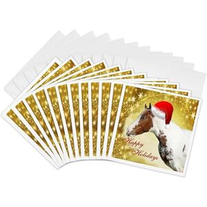 3dRose gc_4585_2 6 x 6-Inch "Chirstmas Horse" Greeting Card (Pack of 12) 3dRose gc_4585_2 6 x 6-Inch "Chirstmas Horse" Greeting Card (Pack of 12)