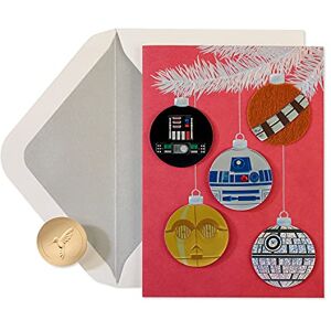 Papyrus Star Wars Christmas Cards Boxed with Envelopes, Merry Force Be with You, Glitter-Free Ornaments (8-Count) Papyrus Star Wars Christmas Cards Boxed with Envelopes, Merry Force Be with You, Glitter-Free Ornaments (8-Count)
