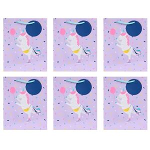 UK Greetings Multipack of 6 Medium Gift Bags for Her/Girls Party Unicorn Design UK Greetings Multipack of 6 Medium Gift Bags for Her/Girls Party Unicorn Design