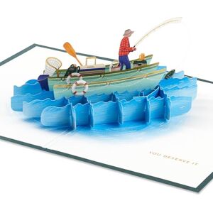 Hallmark Signature Paper Wonder Fishing Pop-Up Card (Have a Reel Nice Day) for Birthdays, Father's Day, Just Because Hallmark Signature Paper Wonder Fishing Pop-Up Card (Have a Reel Nice Day) for Birthdays, Father's Day, Just Because