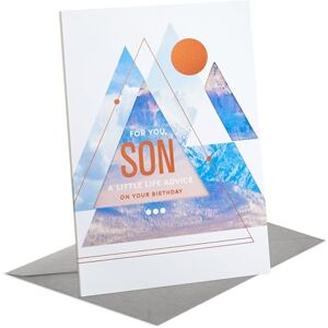Hallmark Birthday Card for Son (Hangable or Displayable Decoration, Modern Mountains) Hallmark Birthday Card for Son (Hangable or Displayable Decoration, Modern Mountains)