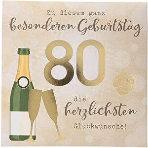 Depesche 0011694-012 Pop-Up Greeting Card for 80th Birthday Folding Card with Music Light Elements and an Original Saying 15.5 x 15.5 cm Depesche 0011694-012 Pop-Up Greeting Card for 80th Birthday Folding Card with Music Light Elements and an Original Saying 15.5 x 15.5 cm