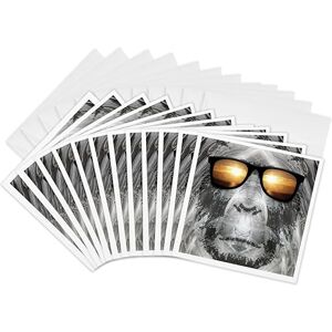 3dRose Bigfoot in Shades Bigfoot or Sasquatch is Pictured in Style Wearing Sunglasses Greeting Cards, 6 by 6-inches, Set of 12 (gc_19405_2) 3dRose Bigfoot in Shades Bigfoot or Sasquatch is Pictured in Style Wearing Sunglasses Greeting Cards, 6 by 6-inches, Set of 12 (gc_19405_2)