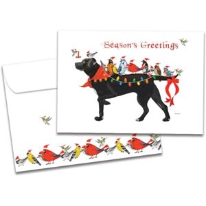 Tree-Free Greetings Season's Greeting Cards Artful Designs 10 Cards + Matching Envelopes Made in USA 100% Recycled Paper 5 x 7 Bird Dog Christmas (HB93239) Tree-Free Greetings Season's Greeting Cards Artful Designs 10 Cards + Matching Envelopes Made in USA 100% Recycled Paper 5 x 7 Bird Dog Christmas (HB93239)