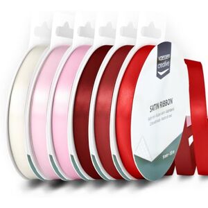 Vaessen Creative Satin Ribbon - Love and Valentine Colours - 6pcs Vaessen Creative Satin Ribbon - Love and Valentine Colours - 6pcs