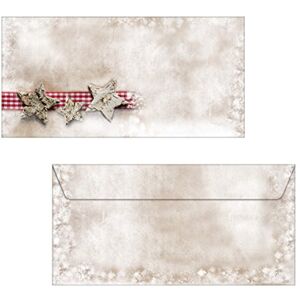 Sigel DU049 Christmas envelopes "Winter Chalet", DL, without window, 90 gsm, 25 Pieces Sigel DU049 Christmas envelopes "Winter Chalet", DL, without window, 90 gsm, 25 Pieces