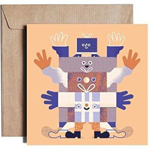 PIESKOT - Birthday Greeting Card - 15cm x 15cm with Envelope - Greeting Card from Poland PIESKOT - Birthday Greeting Card - 15cm x 15cm with Envelope - Greeting Card from Poland
