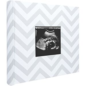 Pearhead Photo Album for Baby Girl or Boy, Gender Neutral Memory Book, Newborn Keepsake, Gift For New And Expecting Parents, 50 Pages, Grey Chevron Pearhead Photo Album for Baby Girl or Boy, Gender Neutral Memory Book, Newborn Keepsake, Gift For New And Expecting Parents, 50 Pages, Grey Chevron