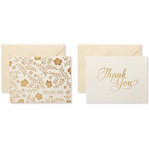American Greetings Wedding Thank You Cards with Envelopes, Gold and Cream (50-Count) American Greetings Wedding Thank You Cards with Envelopes, Gold and Cream (50-Count)