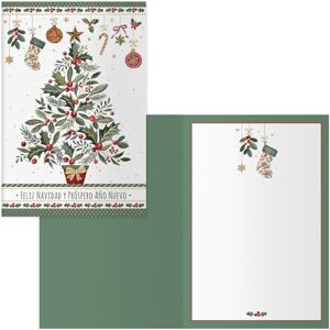 DOHE Christmas Greeting Cards - Pack of 6 - Tree Model DOHE Christmas Greeting Cards - Pack of 6 - Tree Model