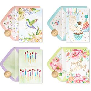 Papyrus Boxed Birthday Card Assortment, Floral and Candles (4-Count) Papyrus Boxed Birthday Card Assortment, Floral and Candles (4-Count)