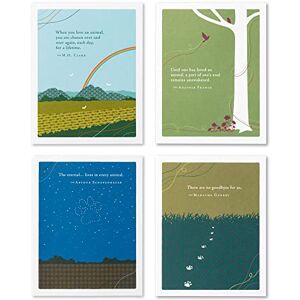 Compendium Positively Green 4-Pack of Pet Sympathy Cards – Assorted (Four Different Designs, One Card Each, with Envelopes) Compendium Positively Green 4-Pack of Pet Sympathy Cards – Assorted (Four Different Designs, One Card Each, with Envelopes)