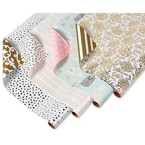 American Greetings Reversible Wedding Wrapping Paper, Bridal Designs (4 Rolls, 120 sq. ft.) American Greetings Reversible Wedding Wrapping Paper, Bridal Designs (4 Rolls, 120 sq. ft.)