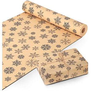 Kraft & Co 2 Pack Christmas Wrapping Paper Roll Festive Designed Recyclable Kraft Paper, Perfect for Holiday Gifts, Arts & Crafts-Wrapping for a Merry Christmas (44.5cm x 25m) (50m total) Kraft & Co 2 Pack Christmas Wrapping Paper Roll Festive Designed Recyclable Kraft Paper, Perfect for Holiday Gifts, Arts & Crafts-Wrapping for a Merry Christmas (44.5cm x 25m) (50m total)