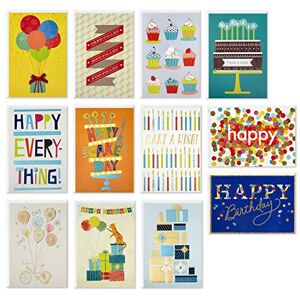 Hallmark Handmade Birthday Cards Assortment, Happy Cake Day (12 Cards with Envelopes) Hallmark Handmade Birthday Cards Assortment, Happy Cake Day (12 Cards with Envelopes)