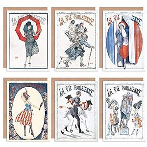 Artery8 La Vie Parisienne French Woman Army War US Victory Greeting Cards With Envelopes Pack of 6 Artery8 La Vie Parisienne French Woman Army War US Victory Greeting Cards With Envelopes Pack of 6