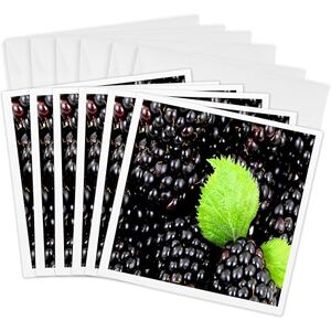 3dRose BlackBerry Surprise Greeting Cards, 6 by 6-inches, Set of 6 (gc_15480_1) 3dRose BlackBerry Surprise Greeting Cards, 6 by 6-inches, Set of 6 (gc_15480_1)