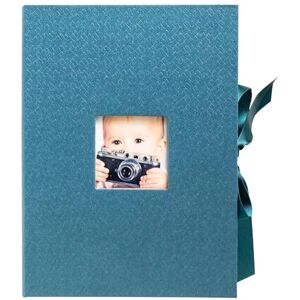 Exacompta Ref 77603E Box of 4 OfficeByMe photo boxes made of textured paper customisation window ribbon closure for photos or cards up to 13x18 cm Exacompta Ref 77603E Box of 4 OfficeByMe photo boxes made of textured paper customisation window ribbon closure for photos or cards up to 13x18 cm