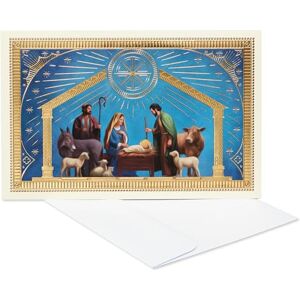 American Greetings Religious Christmas Cards Boxed with Envelopes - Nativity Scene Blessed New Year American Greetings Religious Christmas Cards Boxed with Envelopes - Nativity Scene Blessed New Year