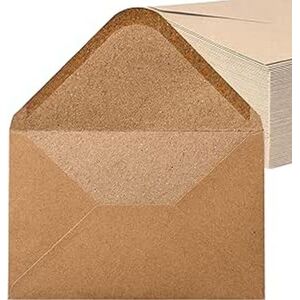 Noa Home Deco Kraft Paper Envelopes, Pack of 200, 130 g/m² Envelopes, Letter Envelope for Greeting Cards, Invitation, Birthday Cards, Wet Adhesive, Pointed Flap Envelopes (DIN C6, 11.4 x 16.2 cm) Noa Home Deco Kraft Paper Envelopes, Pack of 200, 130 g/m² Envelopes, Letter Envelope for Greeting Cards, Invitation, Birthday Cards, Wet Adhesive, Pointed Flap Envelopes (DIN C6, 11.4 x 16.2 cm)