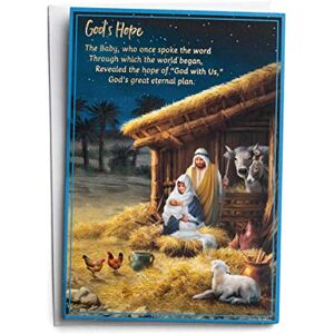DaySpring Christmas Story 18 Christmas Boxed Cards and Envelopes, KJV Special Edition 5-Panel Inspirational Christmas Cards (J3389), Multi DaySpring Christmas Story 18 Christmas Boxed Cards and Envelopes, KJV Special Edition 5-Panel Inspirational Christmas Cards (J3389), Multi
