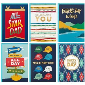 Hallmark Father's Day Card Assortment (24 Cards with Envelopes, 6 Designs) Hallmark Father's Day Card Assortment (24 Cards with Envelopes, 6 Designs)
