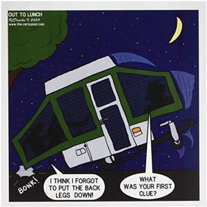 3dRose Pop-Up Camper Set-Up Problems Greeting Cards, 6 by 6-inches, Set of 12 (gc_4513_2) 3dRose Pop-Up Camper Set-Up Problems Greeting Cards, 6 by 6-inches, Set of 12 (gc_4513_2)