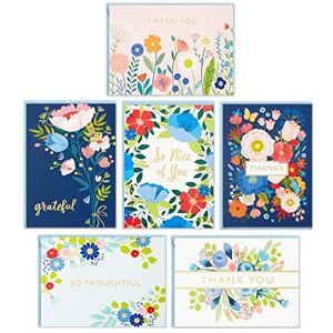 Hallmark Thank You Cards Assortment, Folk Art Flowers (36 Thank You Notes with Envelopes) Hallmark Thank You Cards Assortment, Folk Art Flowers (36 Thank You Notes with Envelopes)