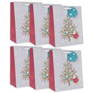 Boofle Multipack of 6 Large Gift Bags For Him/Her/Friend Christmas Occasion Cute Design 26.7 x 33 x 13.7 cm Boofle Multipack of 6 Large Gift Bags For Him/Her/Friend Christmas Occasion Cute Design 26.7 x 33 x 13.7 cm