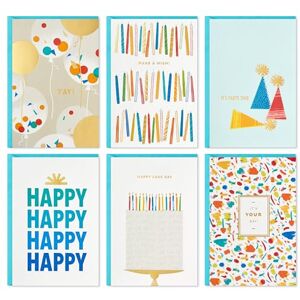 Hallmark Birthday Cards Assortment, 36 Cards with Envelopes (Party Time) Hallmark Birthday Cards Assortment, 36 Cards with Envelopes (Party Time)
